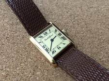 Vintage Bueche Girod Tank, Champagne Dial, Full Size, Manual Wind, Beautiful