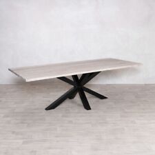 TRAVERTINE TOP DINING TABLE