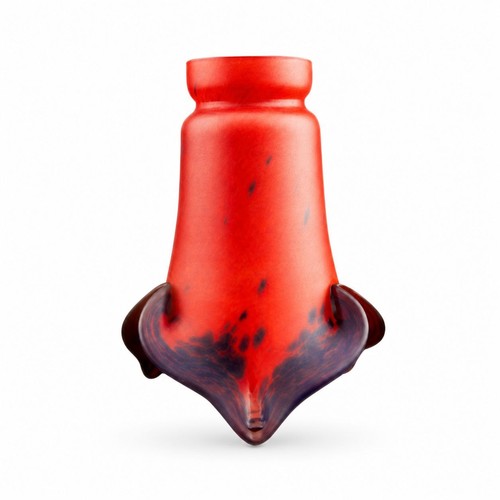 Red pate verre tulip light - de,