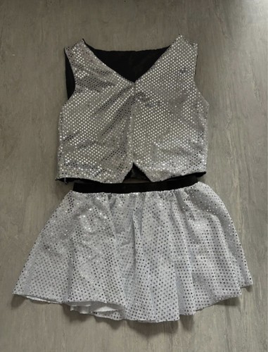 Silver sequin waistcoat - waistcoat, &