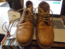 Rieker Mens Boots UK 9 Brown Leather Chukka Ankle Lace Up Shoes Adult EUR 43