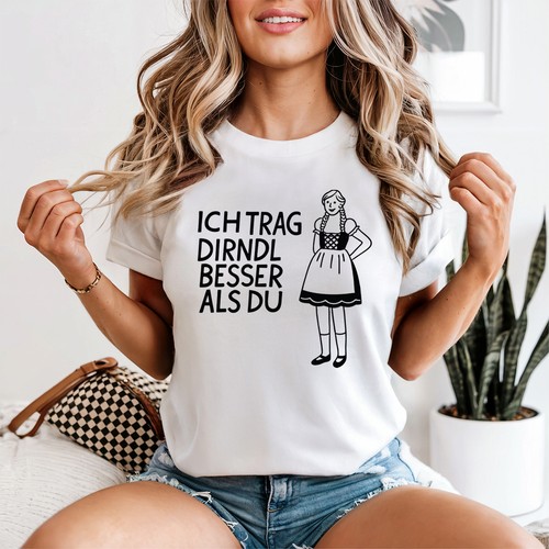 Funny dirndl womens shirt - womens, t-shirt