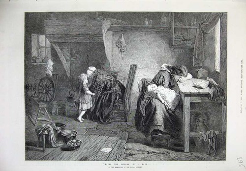 Antique old print 0199 - print, 1873