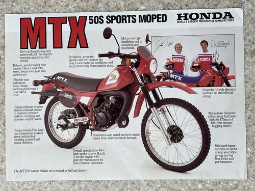 Honda mtx 50s sports - honda, moped
