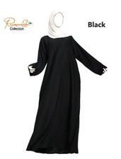 REGULAR FIT plain Dubai Abaya/Burqa With Pocket Made By Soft & Good NIDA Fabrics