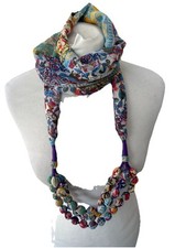 Mix Colour scarf necklace with