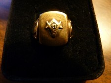 antique 10K GOLD MASONIC