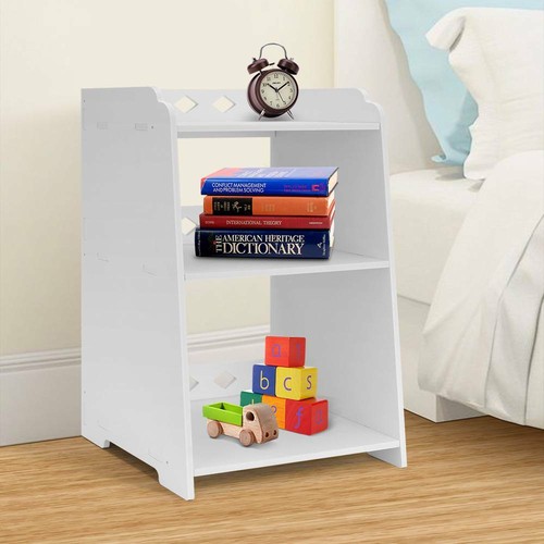 White bedside table - table, cabinet