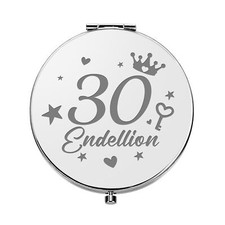Personalised Engraved Compact Mirror Custom Any Name Age Birthday Gift for Her
