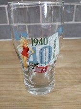 1940 Lager Beer Glass Used. Vgc.