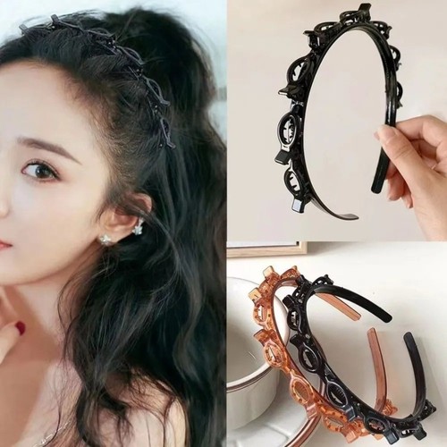Hair clips bangs double - double,