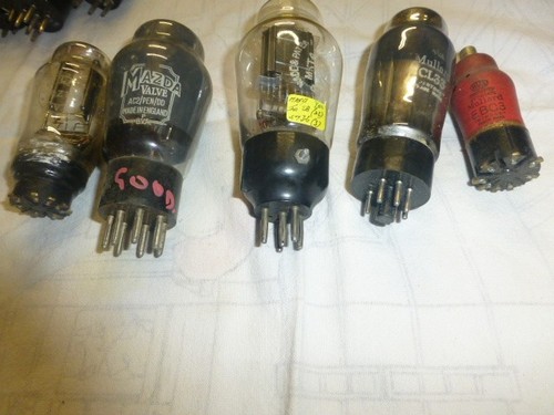 Job lot vintage valves vacuum - vintage,