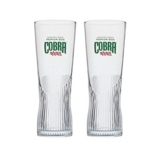Cobra Beer Half Pint Glass x2