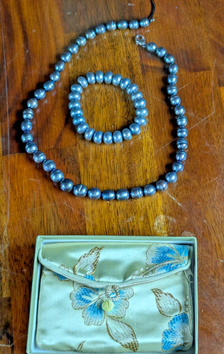 Honora gray pearl necklace - pearl,