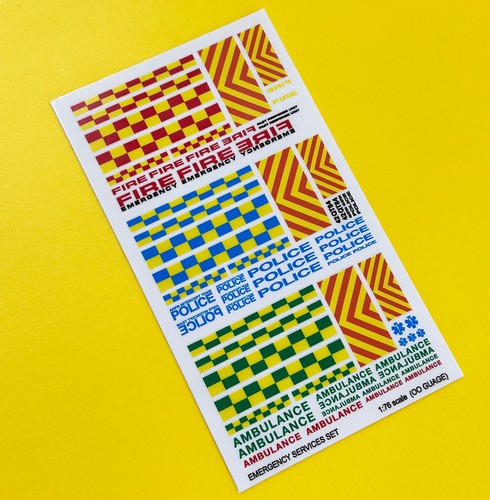 Emergency services stickers - services,