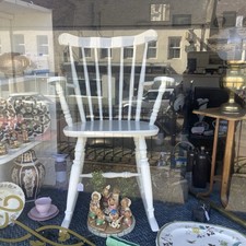Vintage large painted pine