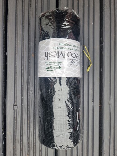 Oaktree black deco mesh 25cm - black,