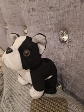 French Bull Dog Plush Soft Toy Cute Adorable Black White Approxim. 15cm  Pet Dog