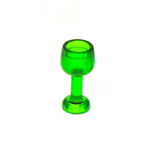 Lego dish glass transparent - 1x,