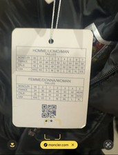 Moncler Chauvon Black Puffer Coat Size