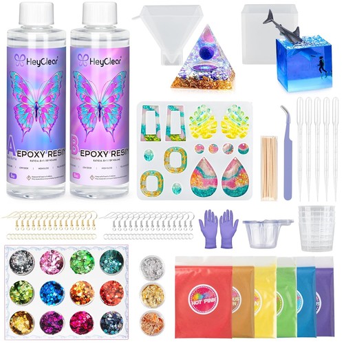 Heyclear 473ml epoxy resin kit - epoxy,