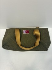 Joules Green Tweed Tote Bag
