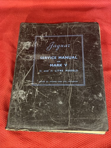 Jaguar service manual mark - jaguar, v