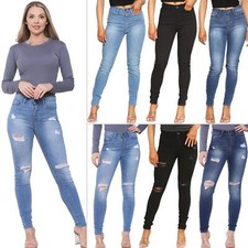 Enzo Womens Skinny Stretch Jeans Ladies  Denim Slim Fit Pants UK Size 6-26