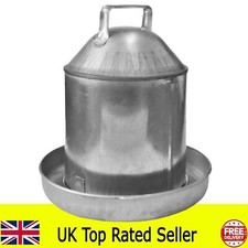 Galvanised metal chicken - metal,