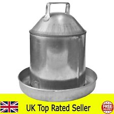 galvanised metal  chicken drinker water dispenser 1 gallon hen poultry
