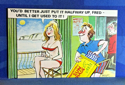 Comic postcard 1970s - comic,