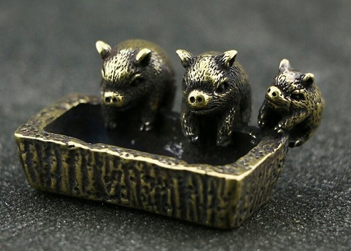 Solid brass three - 1.8",