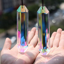 SunCatcher Strips Prism Pendant Suncatcher Rainbow Maker Window Hanging UK