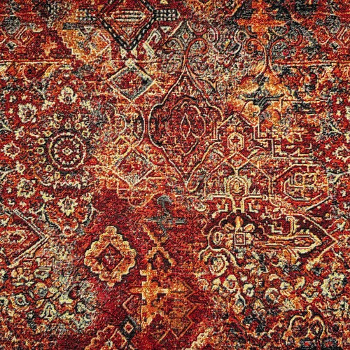 Tapestry fabric classic red - -,