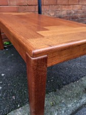 Mid-century Vejle Stole Mobelfabrik Teak Danish Long Coffee Table 1960-70s Retro