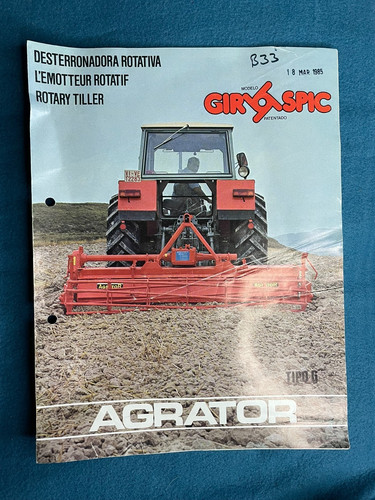 Agrator girospic rotary tiller - girospic,