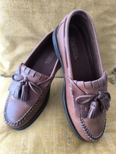 Dexter Tan All Leather Ladies Tassel Loafers Size UK 5 **New Never Worn**