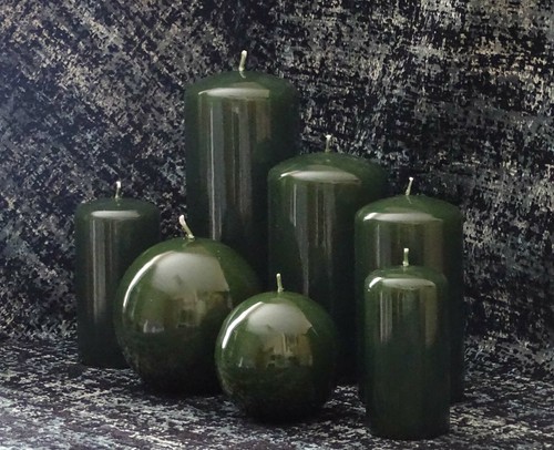 Dark green gloss decorative - dark,