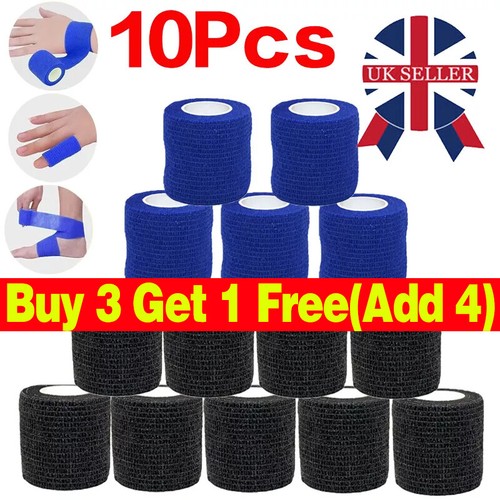 10x cohesive bandage green - 10x,