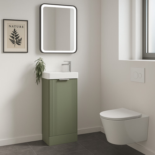 Nuie deco 400mm satin - satin, green
