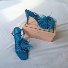 Faux Feather Cute Blue