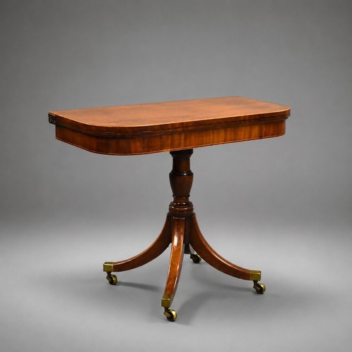 Regency mahogany card - mahogany, table