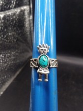Sterling Silver Kokopelli Navajo Ring Old Carlisle Shop Albuquerque Size L¹/²