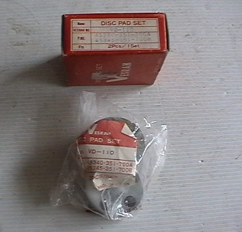 Vesrah vd110 disc pads - vesrah,