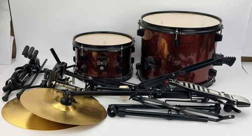 Ludwig drum set toms cymbals - 2,