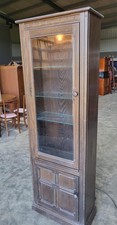 Dark ercol tall glazed - dark,