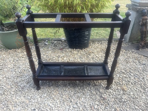 Antique oak umbrella walking - antique,