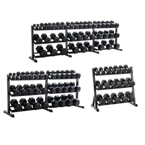 Hex dumbbells weights set - dumbbells,