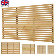 Slatted Fence Panels Sawn Wooden Treated Contemporary Garden Panels Outdoor