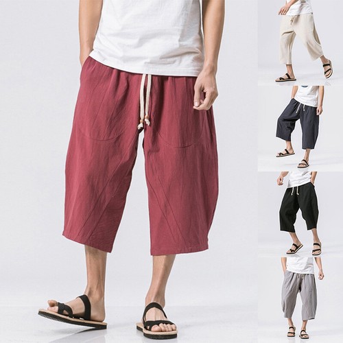Mens solid linen - solid, shorts